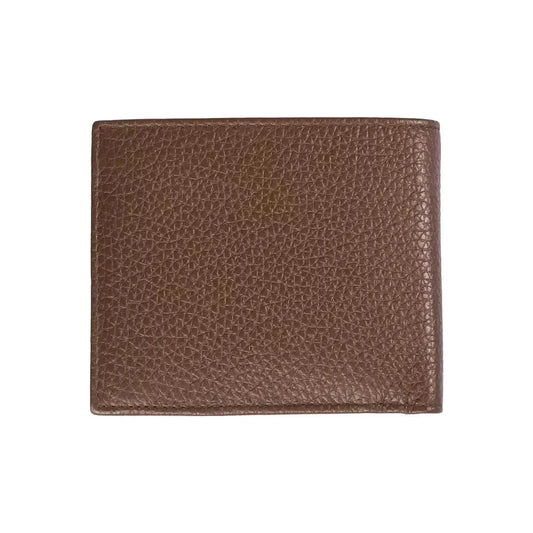 Trussardi Brown Leather Men's Wallet MAN WALLETS Trussardi