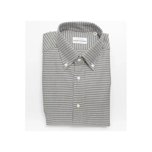 Robert Friedman Beige Cotton Men Shirt Robert Friedman