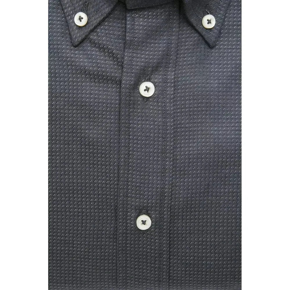 Robert Friedman Green Cotton Men Shirt Robert Friedman