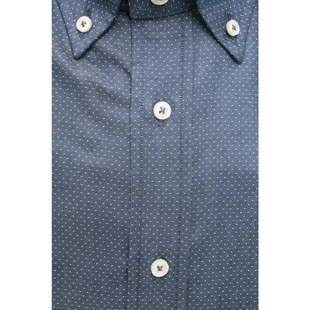 Robert Friedman Blue Cotton Men's Shirt