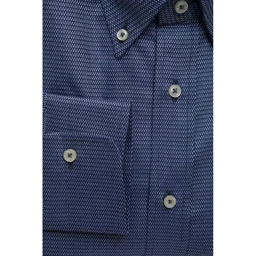 Robert Friedman Blue Cotton Men's Shirt