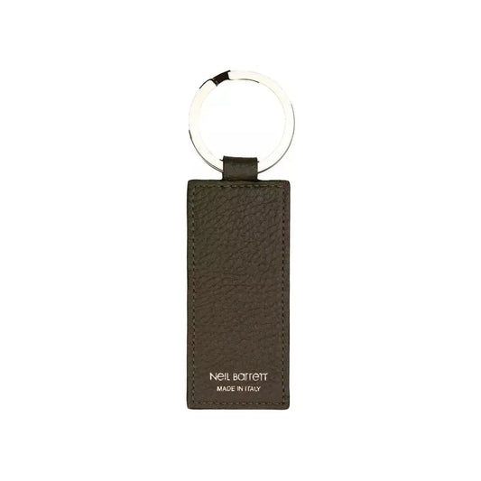 Neil Barrett Green Leather Men Keychain Neil Barrett