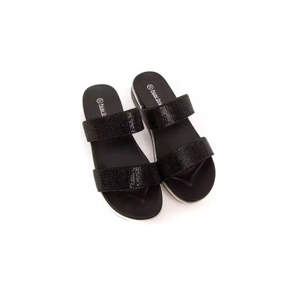 Péché Originel Black Upper Material Sandal