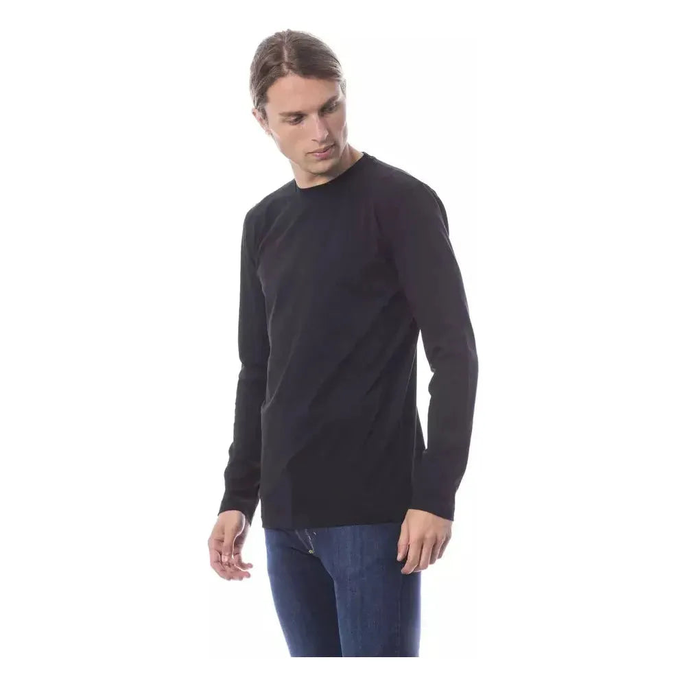 Verri Black Cotton Men T-Shirt Verri