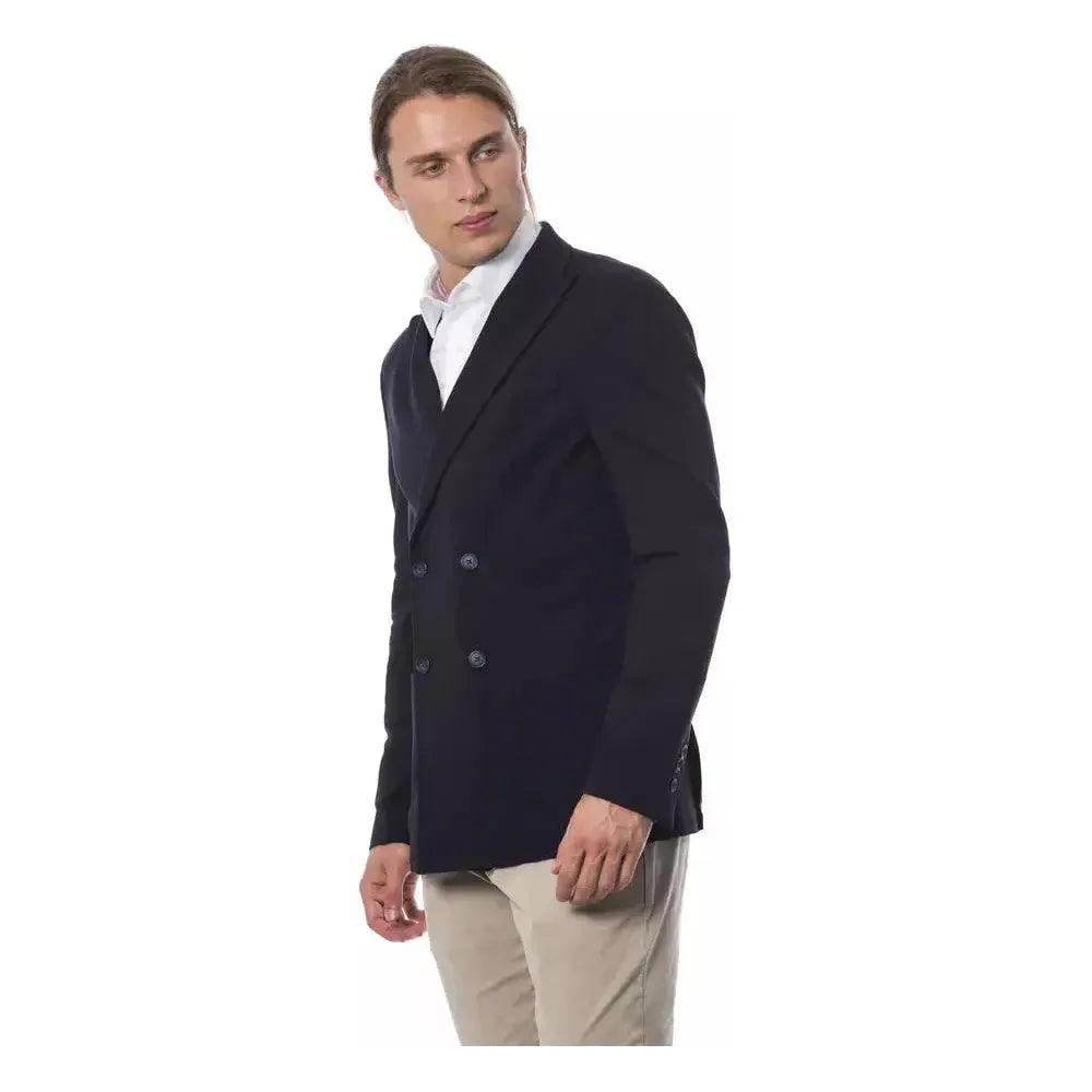 Verri Blue Viscose Men Blazer