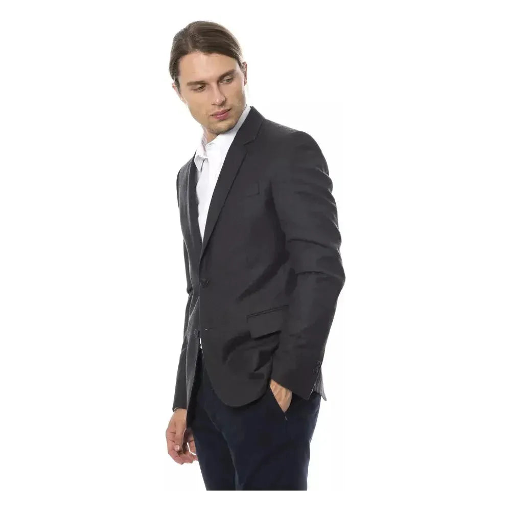 Verri Gray Wool Men Blazer Verri