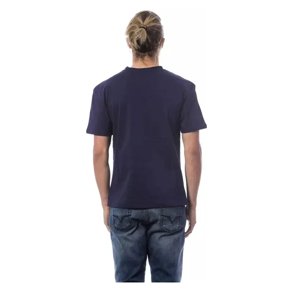 Verri Blue Cotton Men T-Shirt Verri