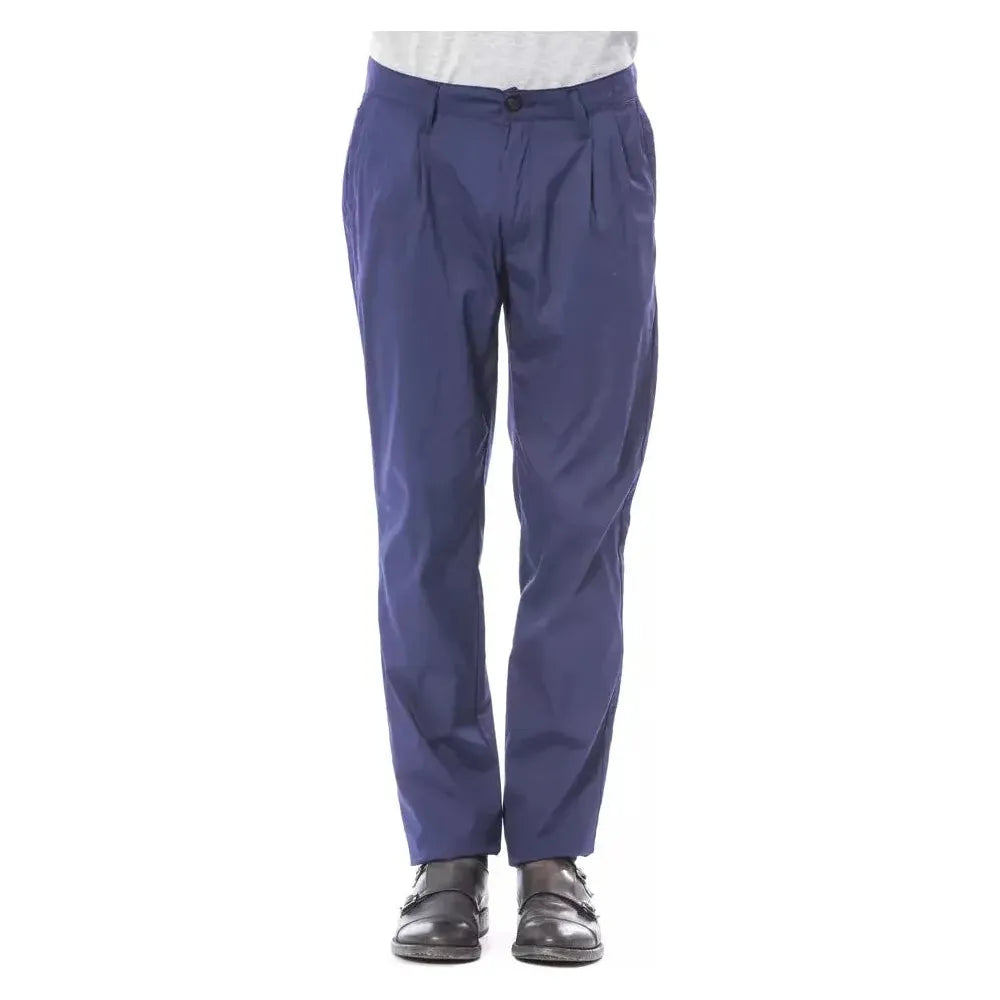 Verri Blue Cotton Men's Chino Pants Verri