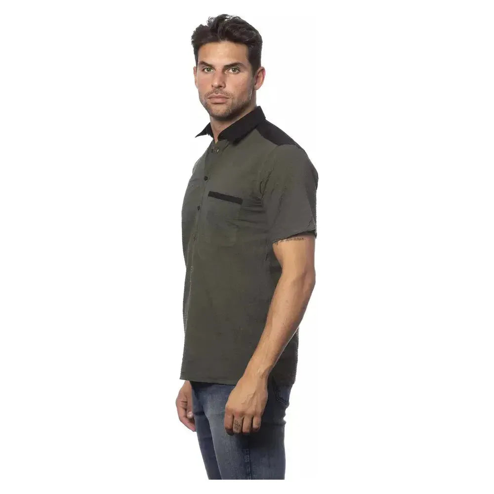 Verri Army Cotton Men Shirt Verri