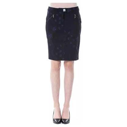 BYBLOS Blue Cotton Women Skirt