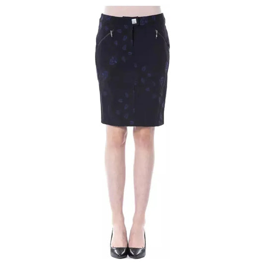 BYBLOS Blue Cotton Women Skirt