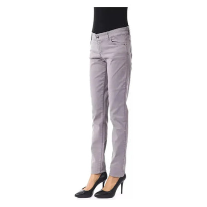 BYBLOS Gray Cotton Women's Pant