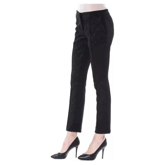 BYBLOS Black Acrylic Women Pants BYBLOS