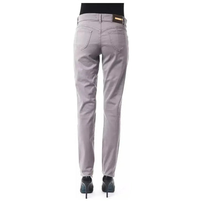BYBLOS Gray Cotton Women's Pant