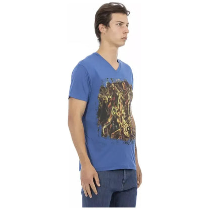 Trussardi Action Blue Cotton Men's T-Shirt