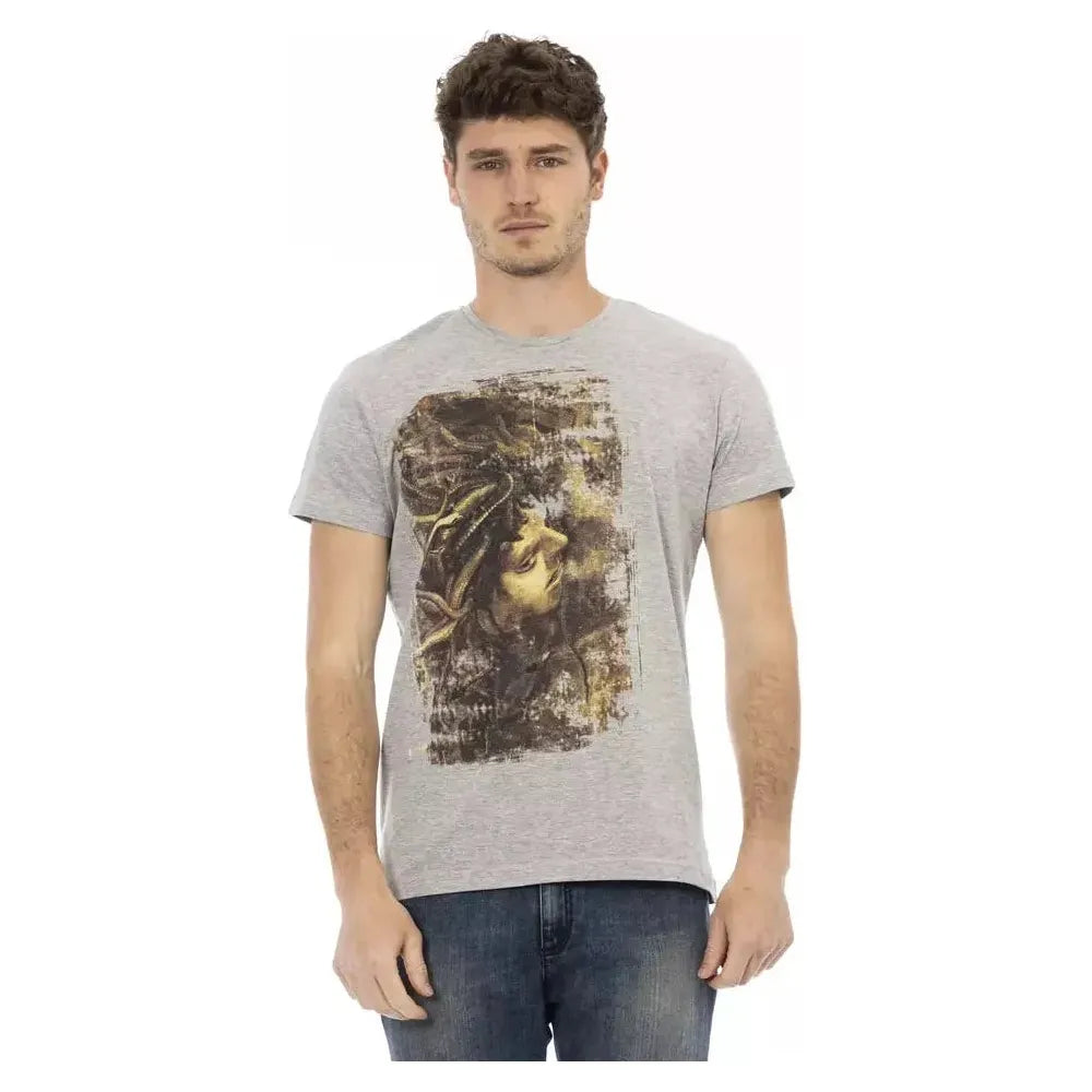 Trussardi Action Gray Cotton Men's T-Shirt