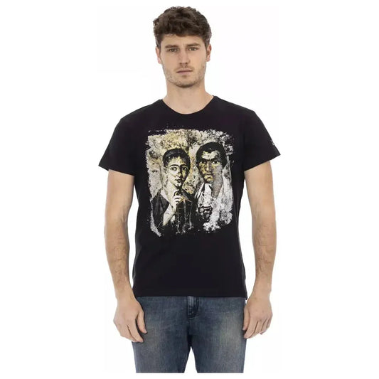 Trussardi Action Black Cotton Men T-Shirt