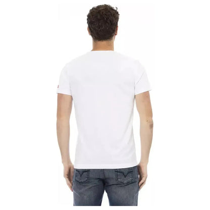 Trussardi Action White Cotton Men T-Shirt