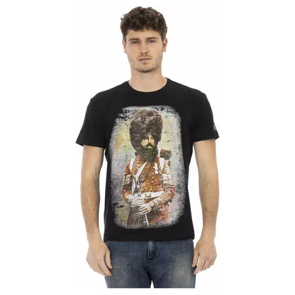 Trussardi Action Black Cotton Men's T-Shirt