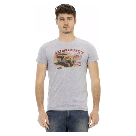 Trussardi Action Gray Cotton Men's T-Shirt