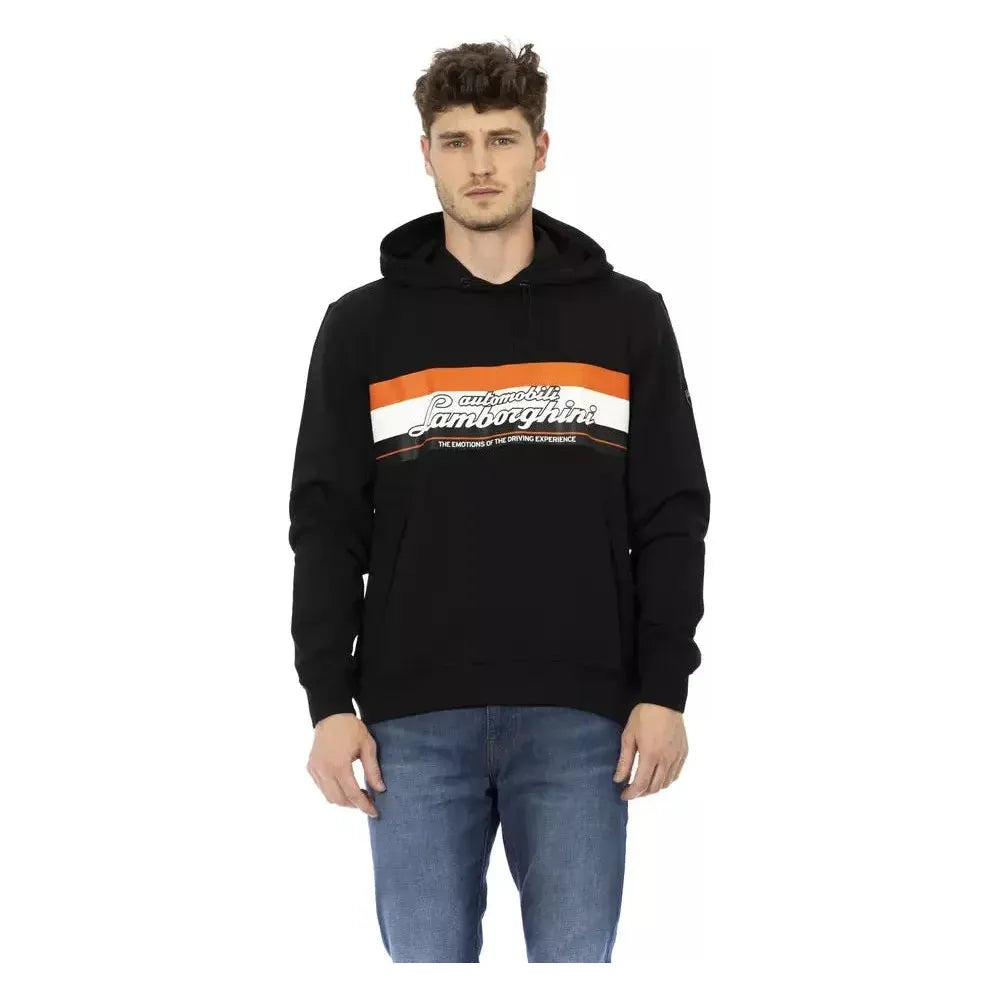 Automobili Lamborghini Black Cotton Men Hoodie