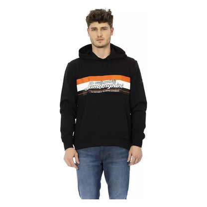 Automobili Lamborghini Black Cotton Men Hoodie
