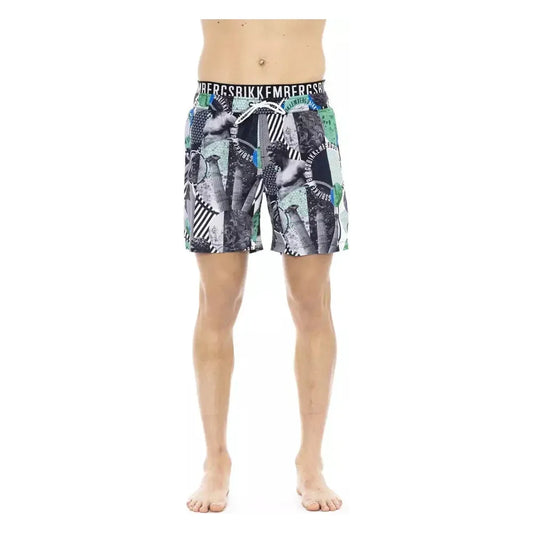 Bikkembergs Multicolor Polyester Men Swim Short Bikkembergs