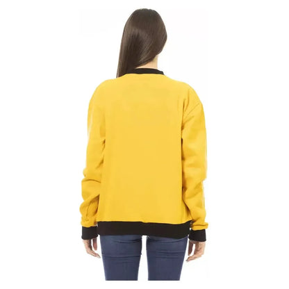 Baldinini Trend Yellow Cotton Women Hoodie