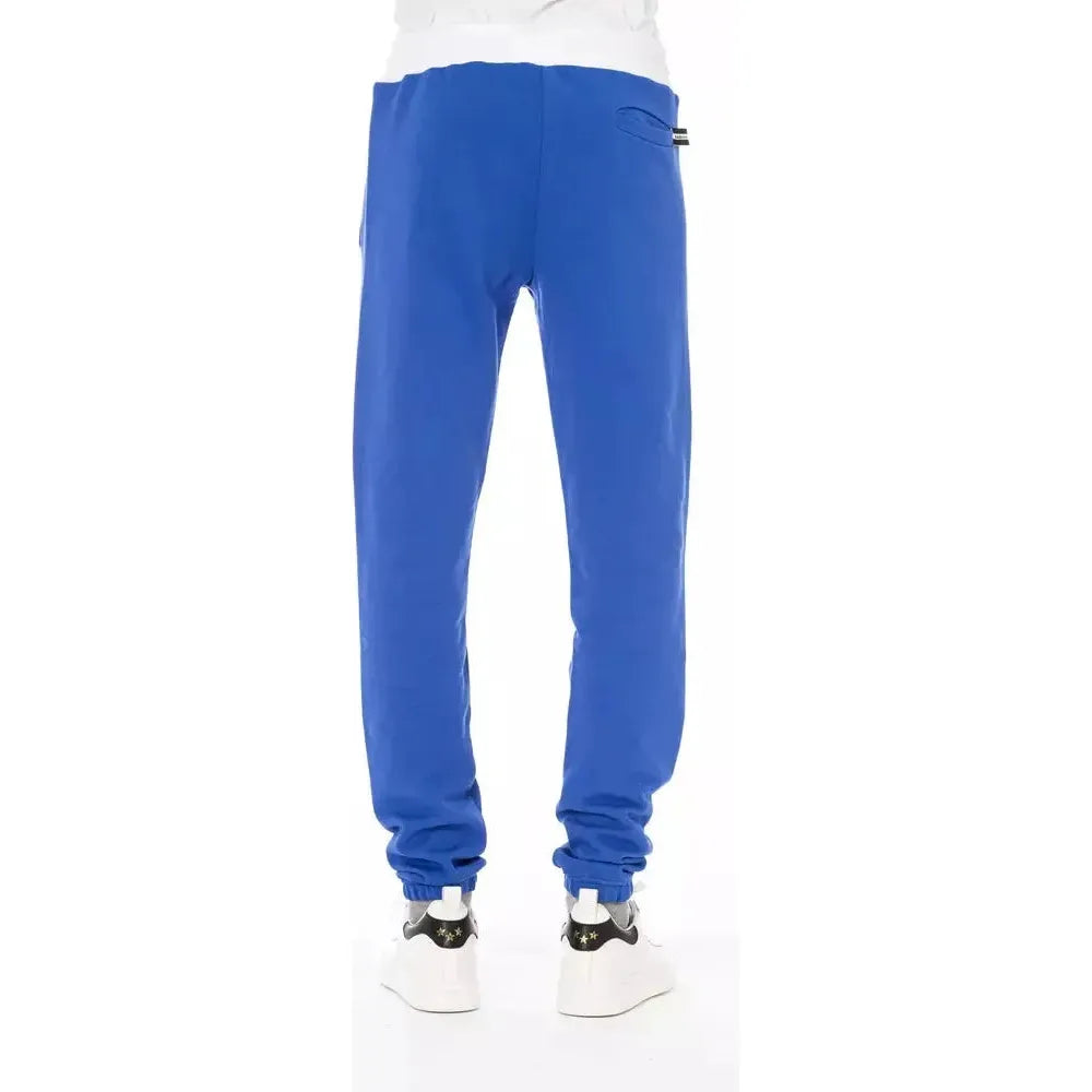 Baldinini Trend Blue Cotton Men Pants Baldinini Trend