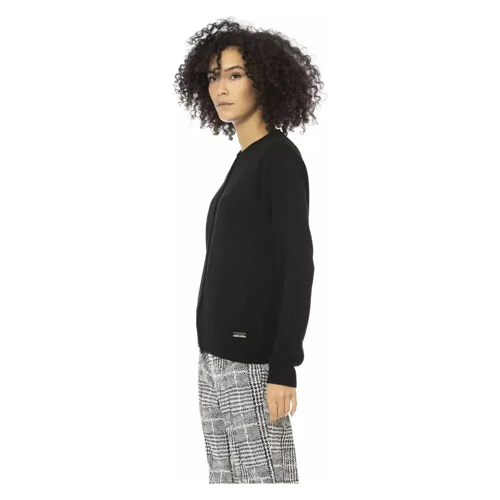 Baldinini Trend Black Wool Women Sweater Baldinini Trend