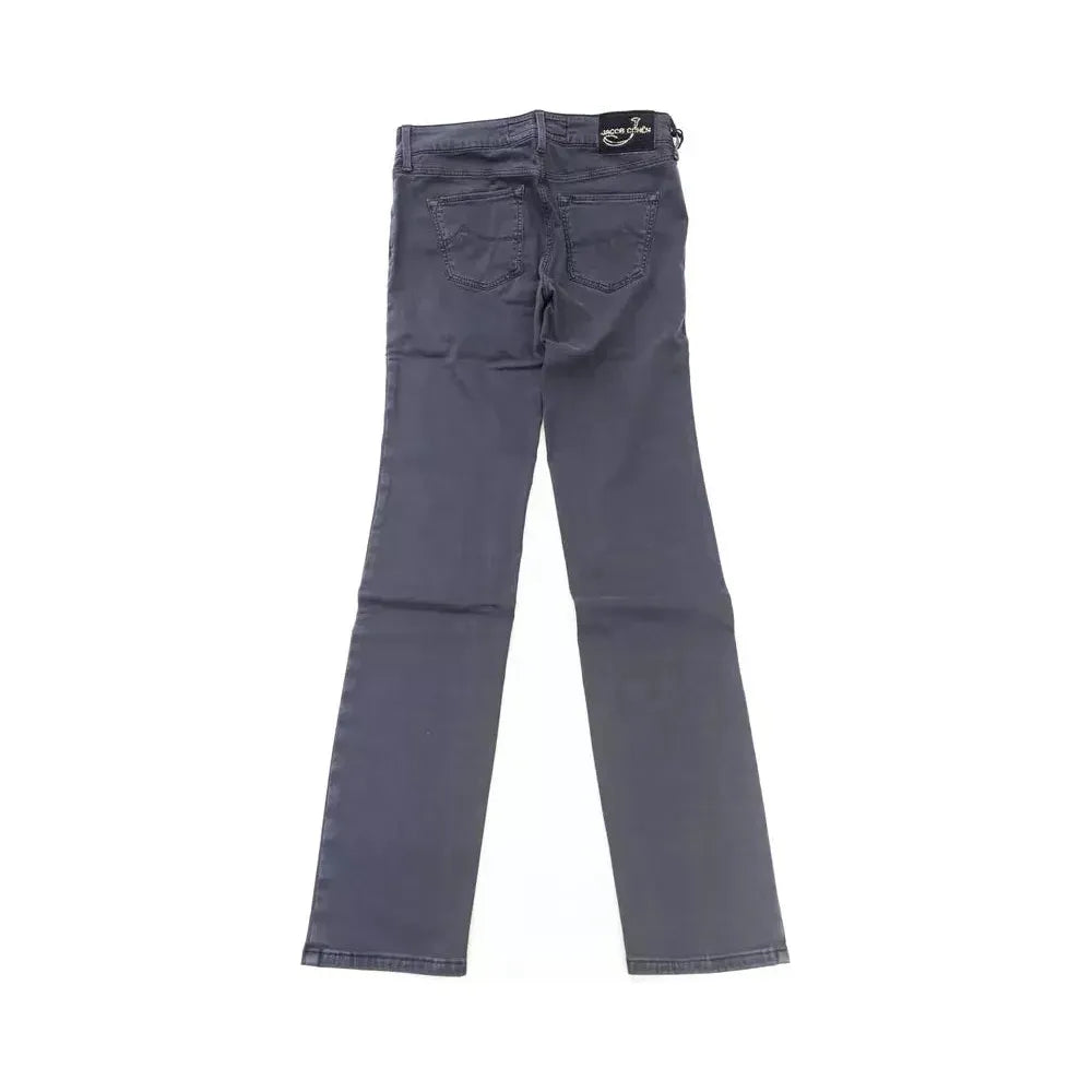 Jacob Cohen Blue Cotton-Like Women's Jean Jacob Cohen