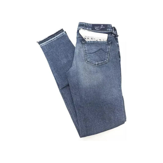 Jacob Cohen Blue Cotton Women Jeans