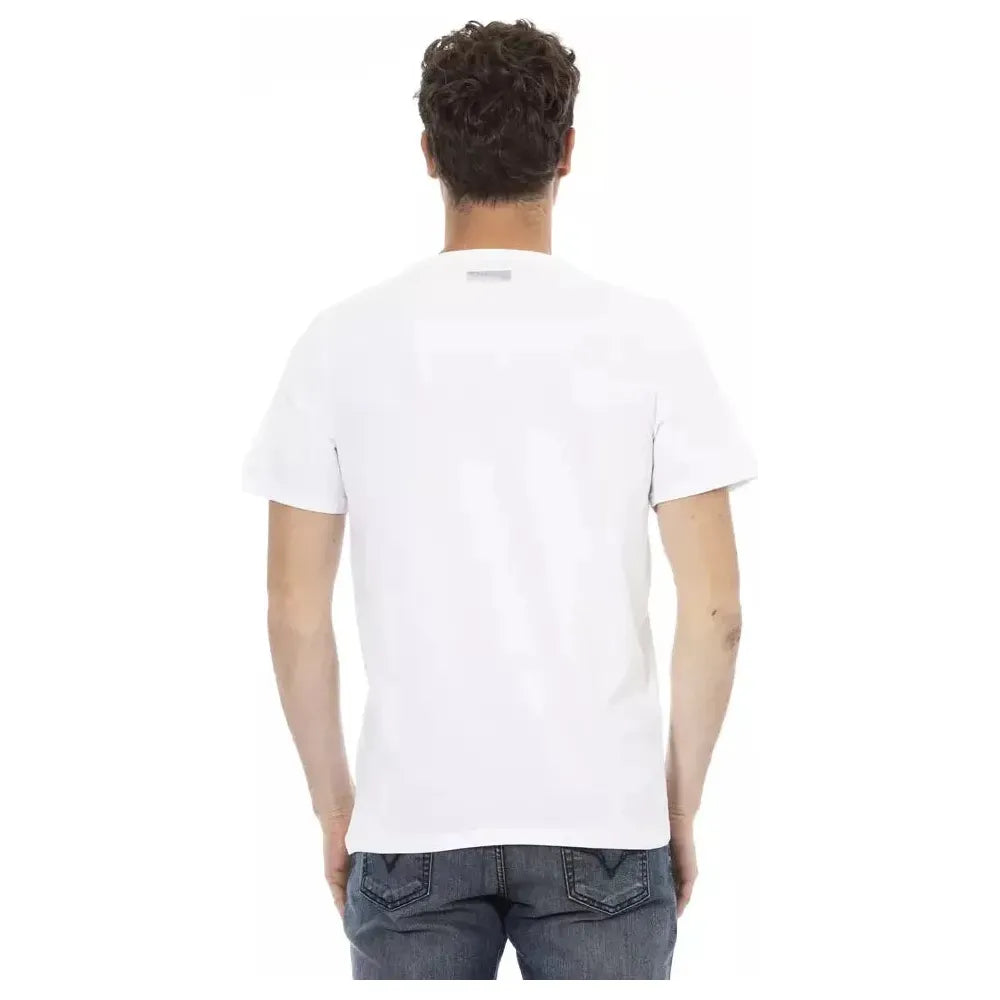 Bikkembergs White Cotton Men T-Shirt Bikkembergs