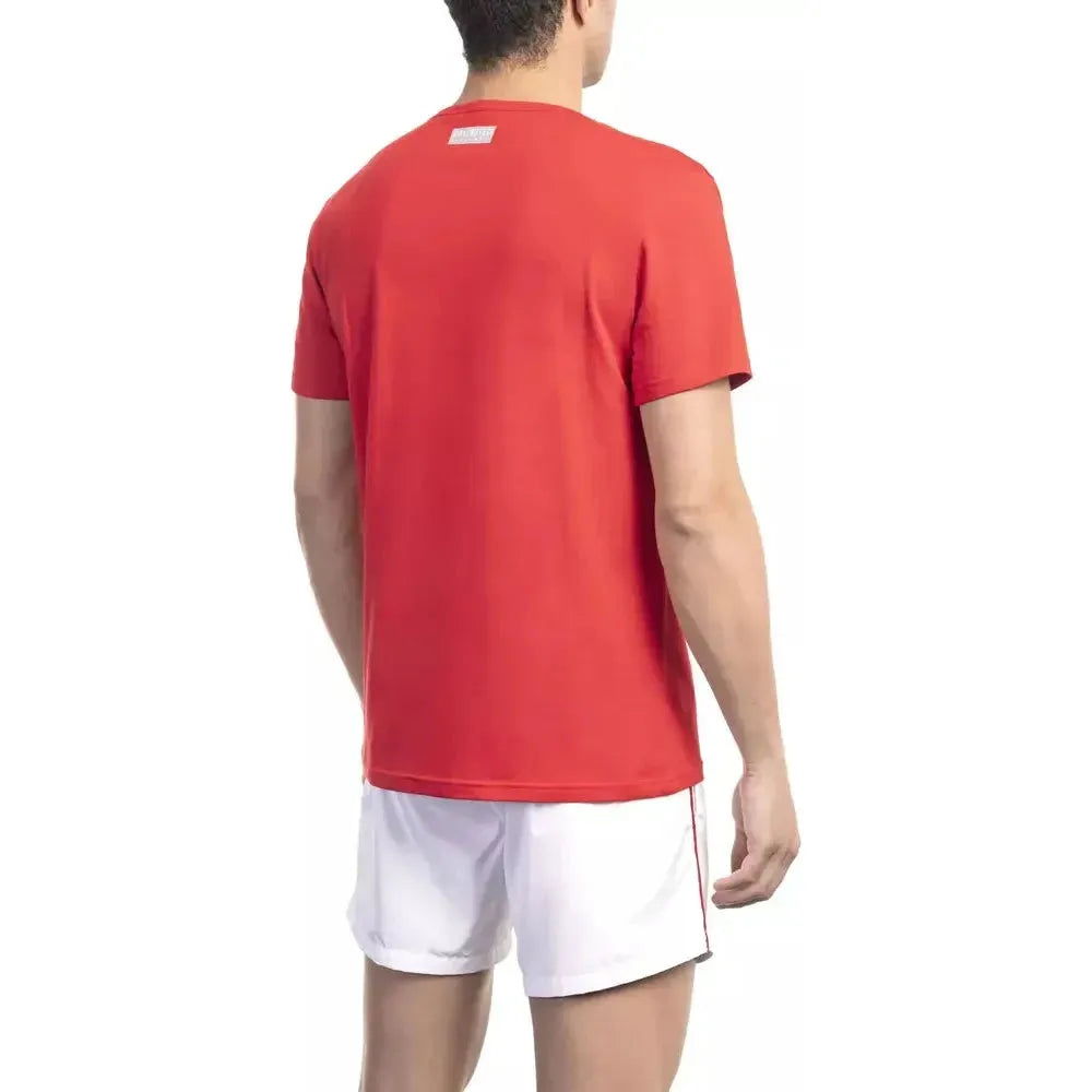 Bikkembergs Red Cotton Men T-Shirt
