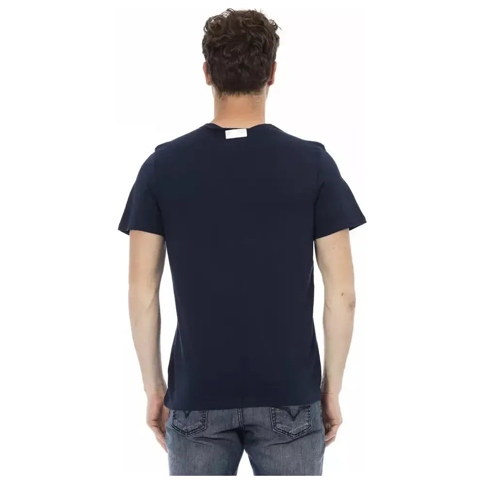 Bikkembergs Blue Cotton Men T-Shirt