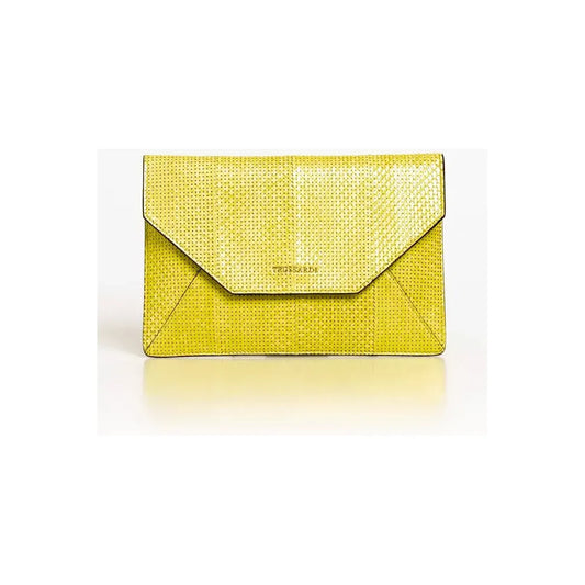 Trussardi Elegant Envelope Clutch in Delicate Elaphe WOMAN CLUTCH Trussardi