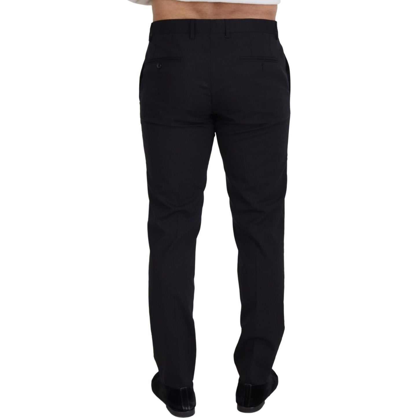 Dolce & Gabbana Elegant Black Wool Blend Trousers Dolce & Gabbana