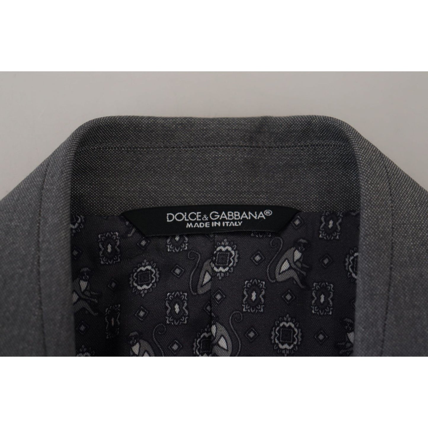 Dolce & Gabbana Elegant Light Gray Sicilia Blazer Jacket Dolce & Gabbana