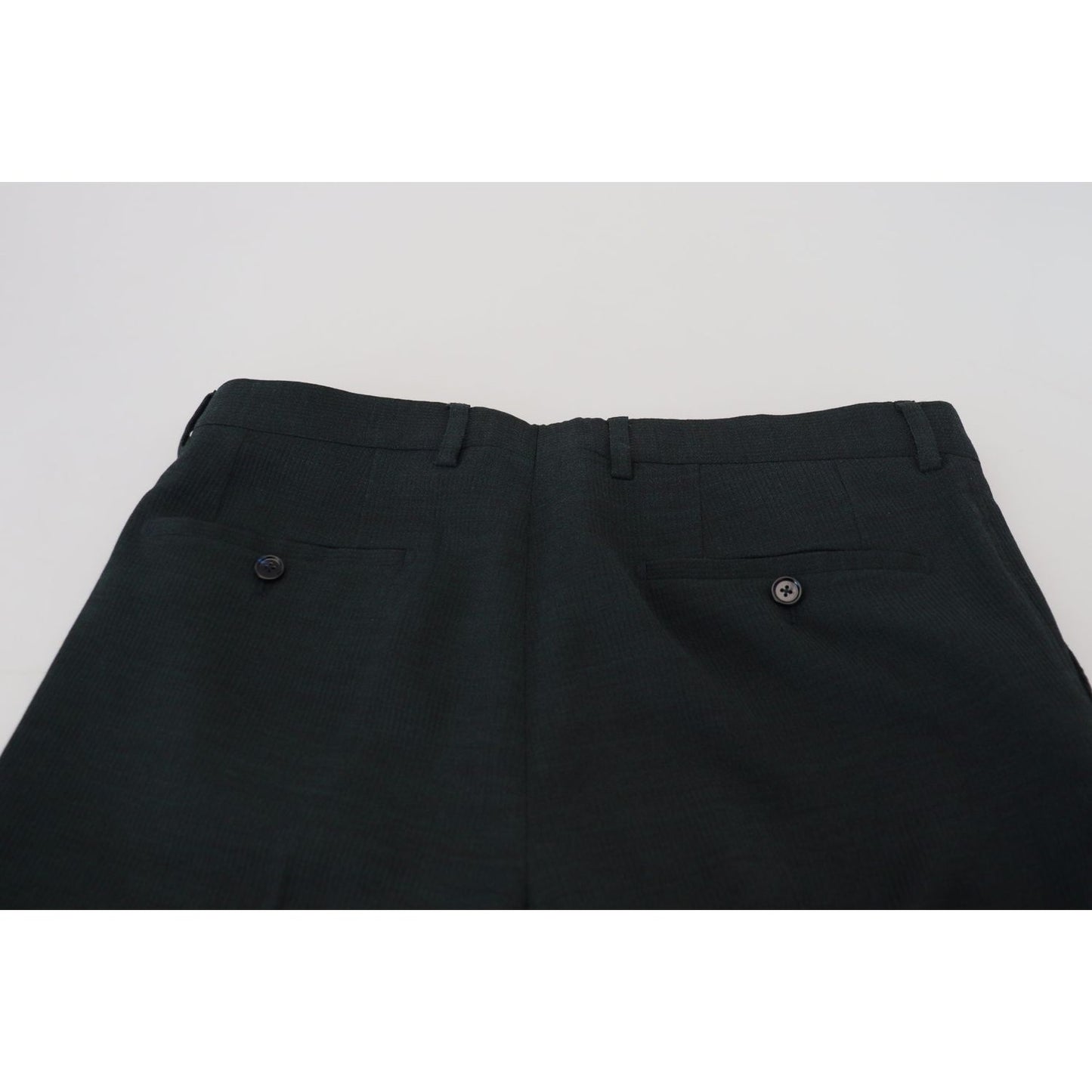 Dolce & Gabbana Elegant Blue Virgin Wool Trousers Dolce & Gabbana