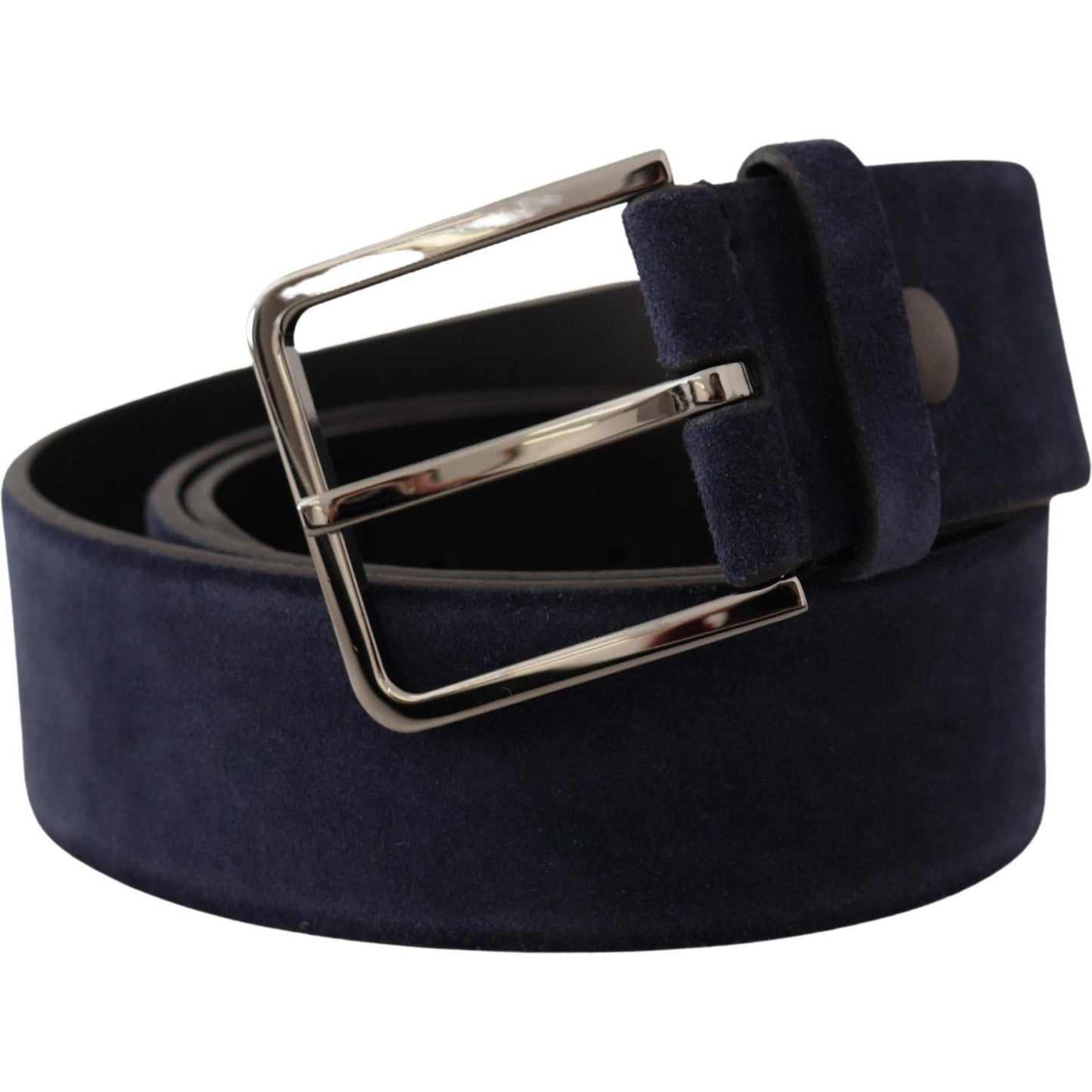 Dolce & Gabbana Navy Elegance Velvet Leather Belt Dolce & Gabbana