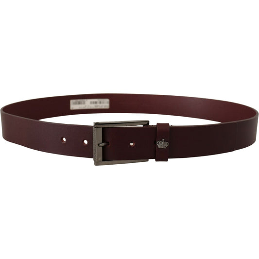 Dolce & Gabbana Elegant Brown Leather Designer Belt Dolce & Gabbana