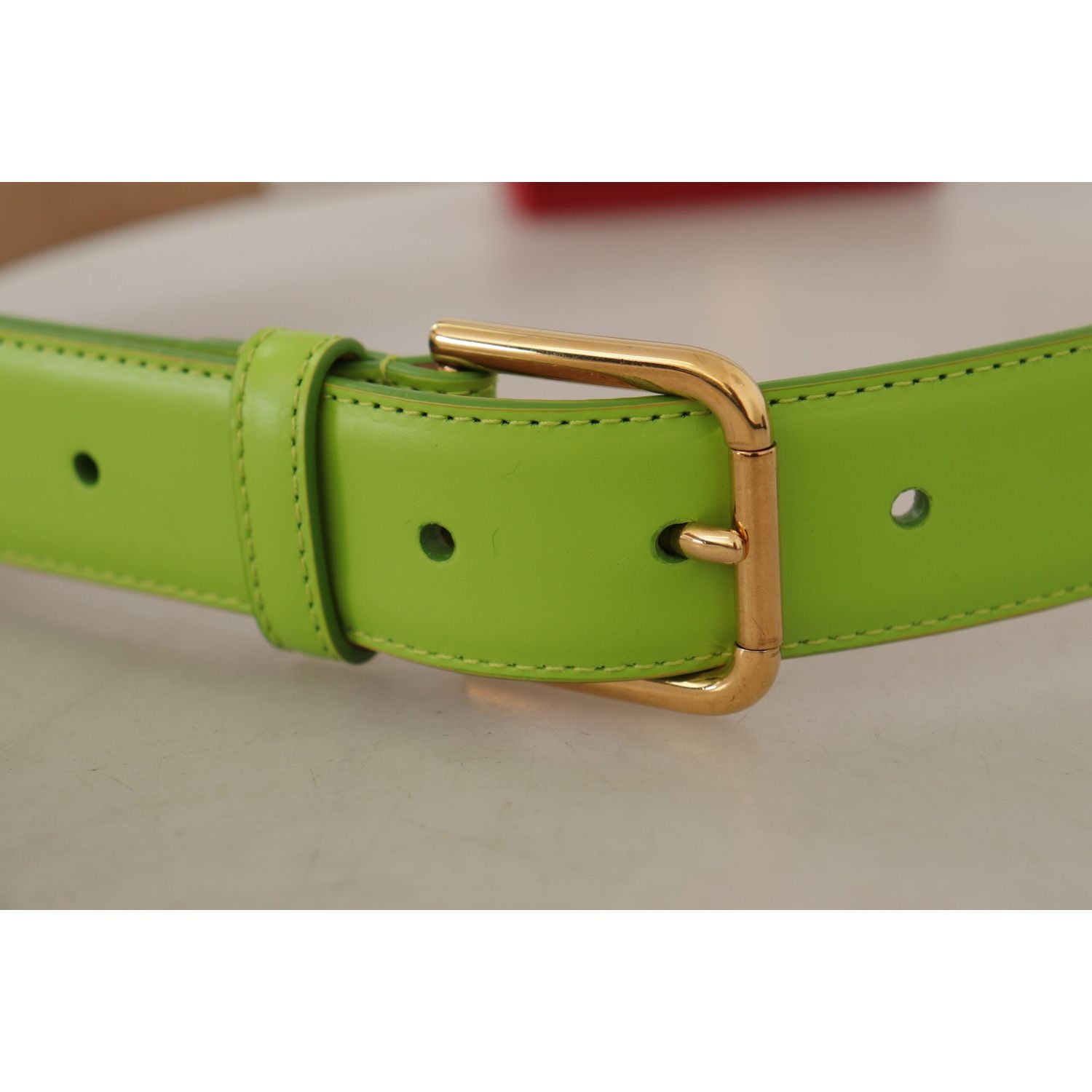 Dolce & Gabbana Green Leather Devotion Heart Micro Bag Headphones Belt
