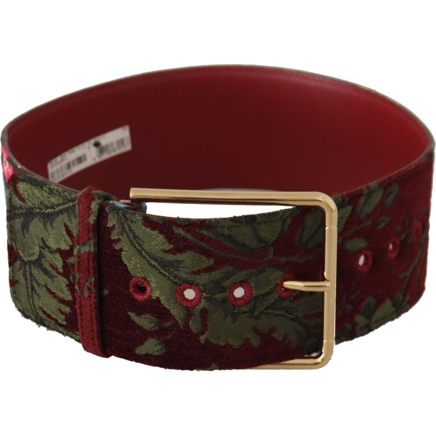 Dolce & Gabbana Engraved Logo Multicolor Leather Belt Dolce & Gabbana