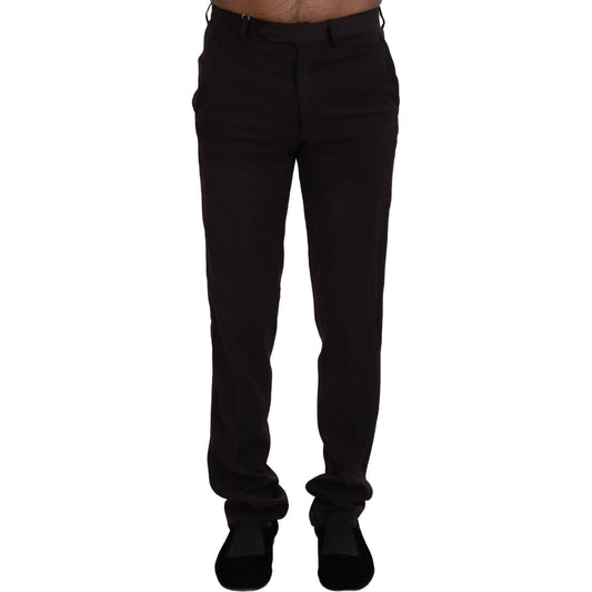 BENCIVENGA Elegant Brown Italian Dress Pants BENCIVENGA