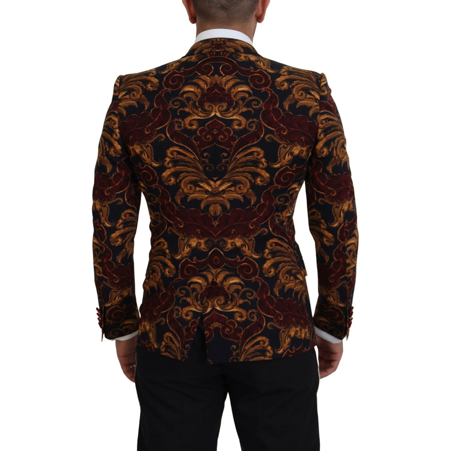 Dolce & Gabbana Elegant Multicolor Wool Blend Blazer Dolce & Gabbana