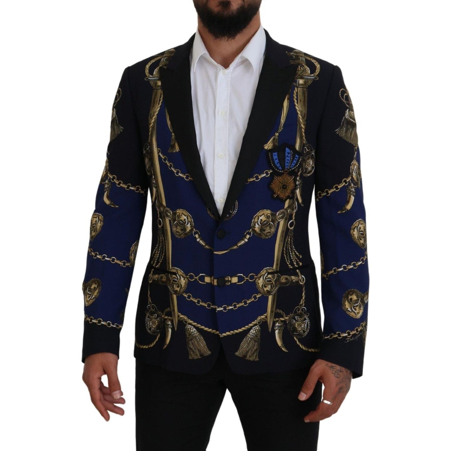 Dolce & Gabbana Elegant Multicolor Martini Blazer Dolce & Gabbana