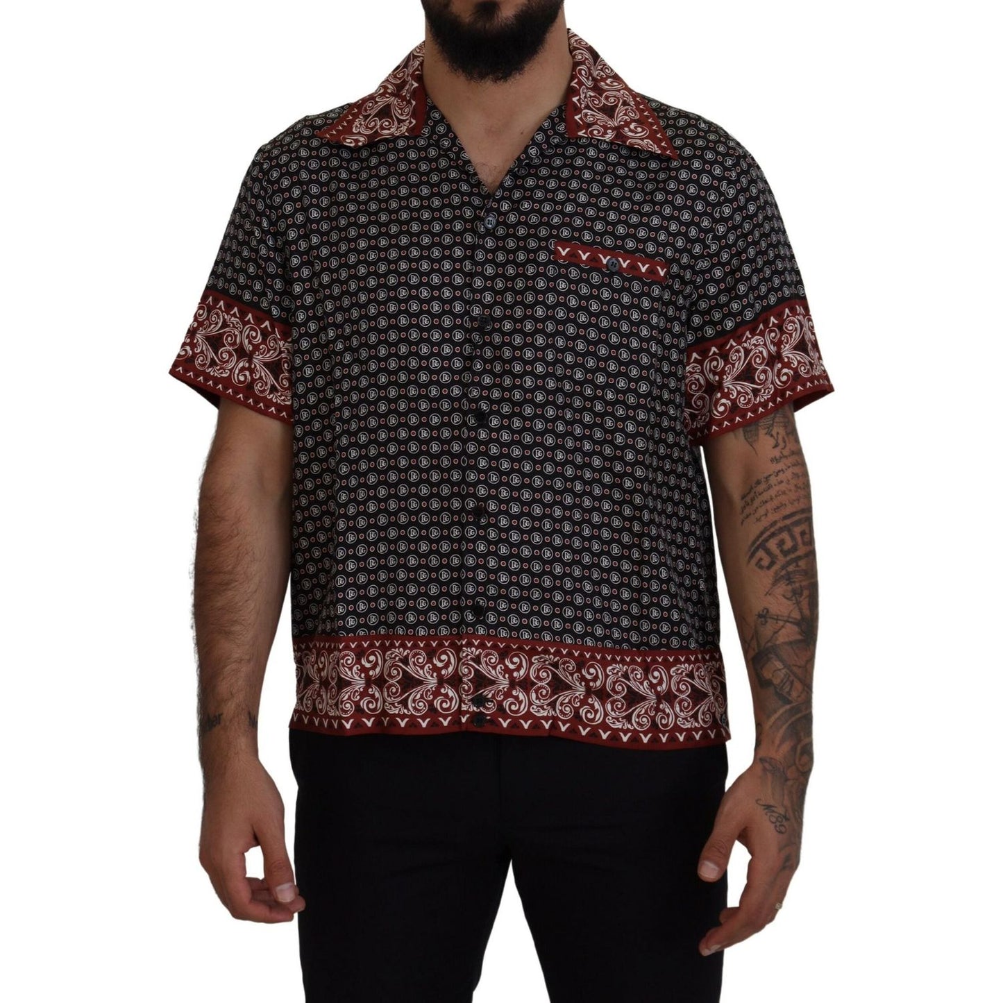 Dolce & Gabbana Elegant Multicolor Silk Casual Shirt Dolce & Gabbana