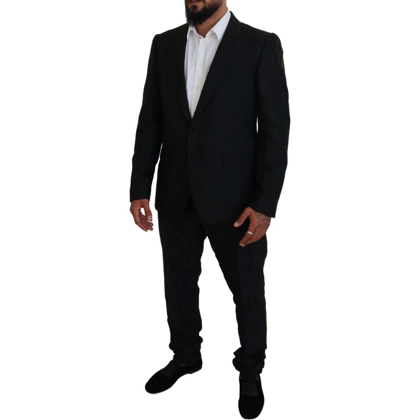 Dolce & Gabbana Black Martini Slim Fit Designer Suit Dolce & Gabbana