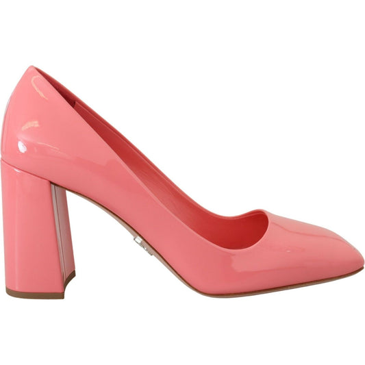 Elegant Square Toe Pink Heels