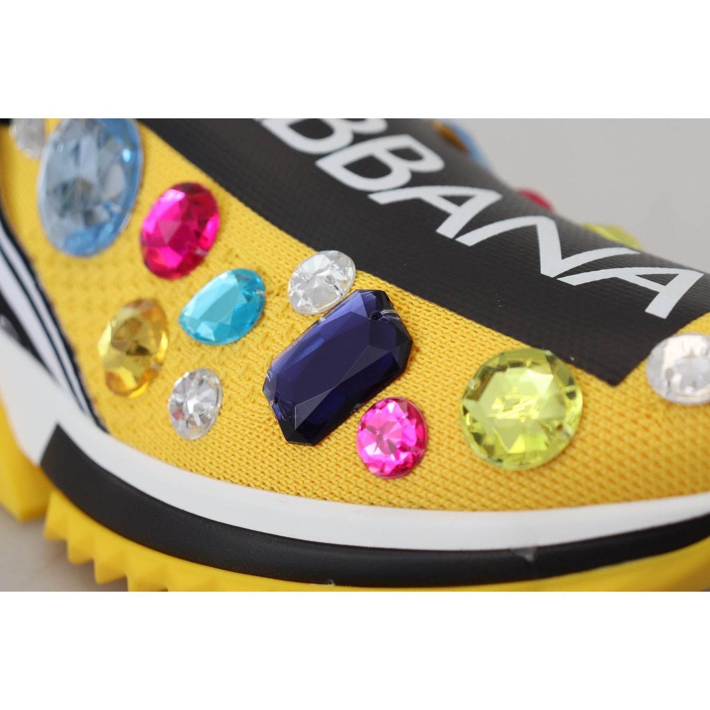 Dolce & Gabbana Exquisite Yellow Techno Fabric Sneakers Dolce & Gabbana